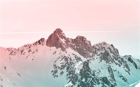 Snow Covered Mountain Mac Wallpaper Download Allmacwallpaper