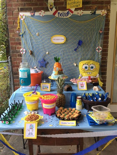 Spongebob Birthday Spongebob Party Birthday Party Themes