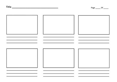 Storyboard Template For Kids Free Template Imagine Forest