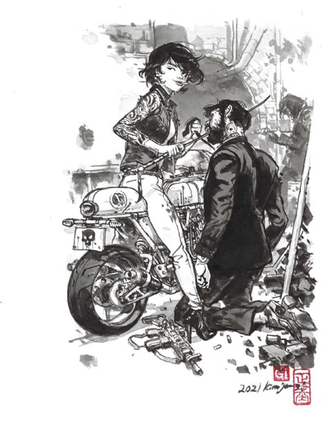 Saya From Deadly Class By Kim Jung Gi In Nathan Stacys Kim Jung Gi