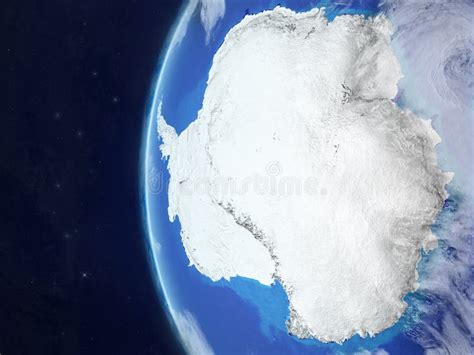 Antarctica From Space Stock Illustration Illustration Of City 131827077
