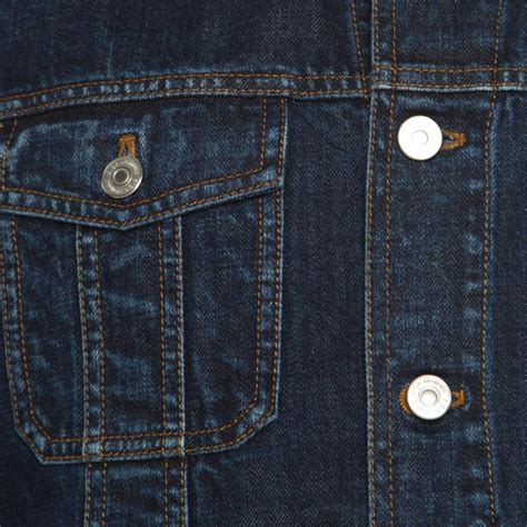 Dior Indigo Dark Wash Denim Button Front Jacket Xxl For Sale At 1stdibs
