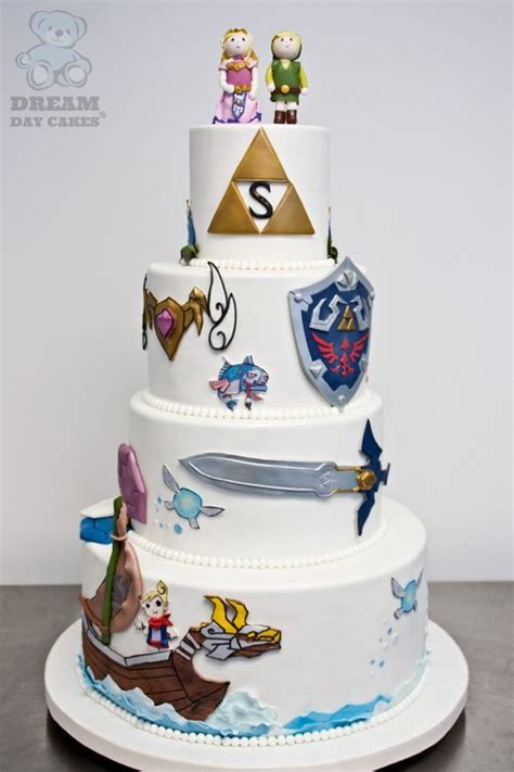 Zelda Themed Cakes Legend Of Zelda Wedding Cake Zelda Cake Zelda