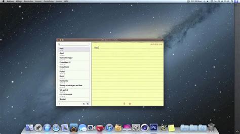 I can only hope i live to see the day when i have to eat my own words. Mac OS X Mountain Lion - Notes/Notizen App - YouTube