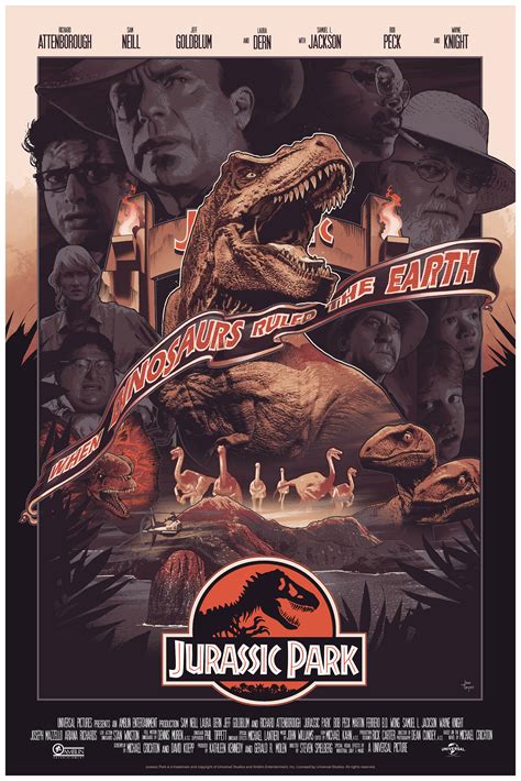 Jurassic Park Bottleneck Gallery Nycc Poster Features The