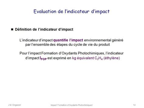 Impact Formation Doxydants Photochimiques Diaporama