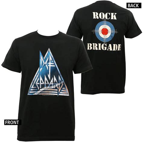 Authentic Def Leppard Band Rock Brigade Slim Fit T Shirt S 2xl New In T