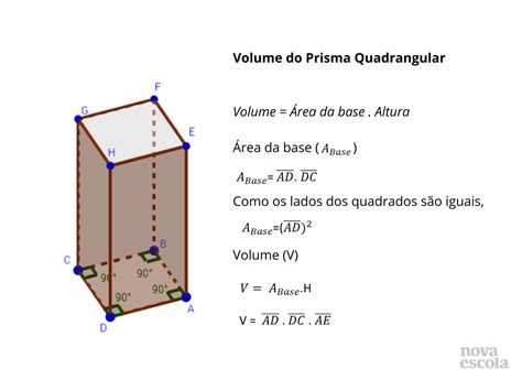 Volume De Prismas Planos De Aulas 9º Ano