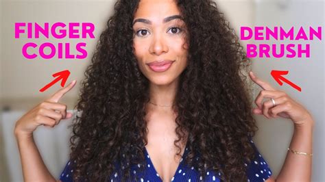 Finger Coils On Curly Hair Vs The Denman Brush Extreme Definition