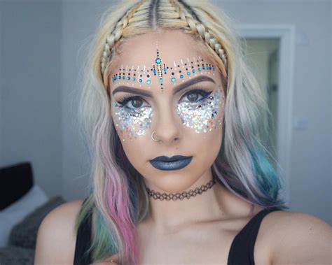 Step Up Your Festival Makeup Game With Glitter Edm Identity