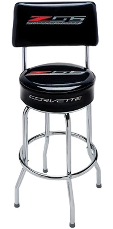 Official corvette furniture, stools, lamps and corvette gaming chairs. Chevy Z06 C7 Corvette Garage Stool with Backrest NC602 ...