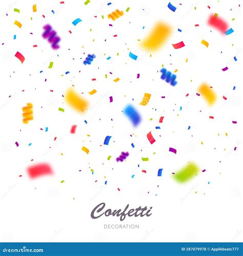Color Confetti Background Celebrate Party Vector Illustration Stock