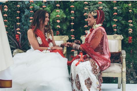 Vibrant Pictures By Steph Grant Capture The First Indian Lesbian Wedding In America