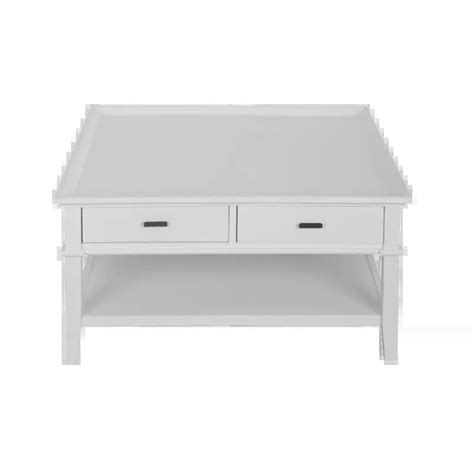 White Hamptons Coffee Table With Drawers Shop Now At La Maison