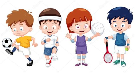 ¡compra con seguridad en ebay! personajes de deportes para niños — Vector de stock ...