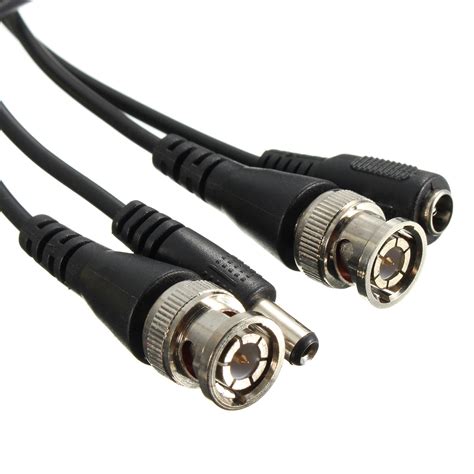 65ft 20m Security Camera Cable Video Power Extension Wire Cctv Dvr Bnc