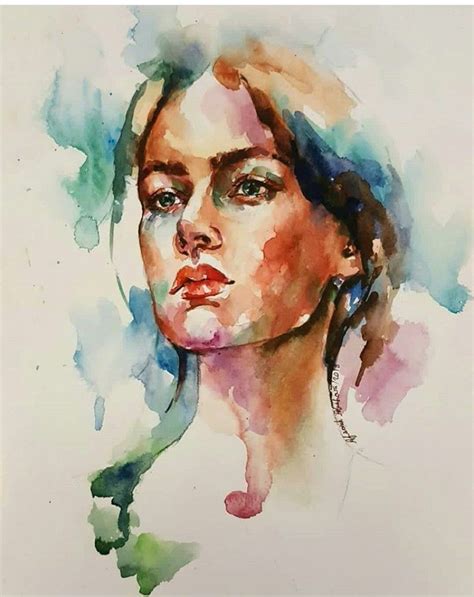 Pin By Estrella Damian Salda A On Acuarela Chicas Portraiture Painting Watercolor Portraits