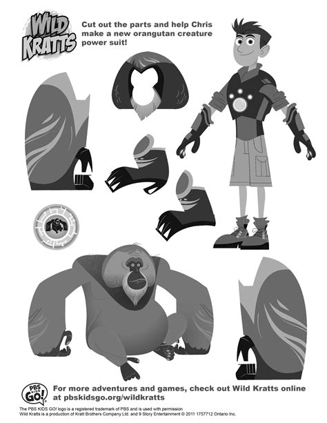 Coloring Pages Of Wild Kratts Creature Powers Dejanato