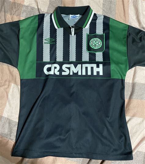Celtic Away Football Shirt 1994 1996 Sponsored By Cr Smith