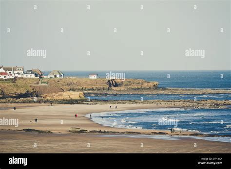 Beach In Tynemouth Town In Tyne And Wear England At The Mouth Of The
