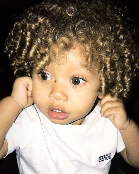 Mixed Baby With Curly Hair