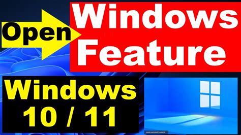 How To Open Windows Feature In Windows 11 And Windows 10 How To Open