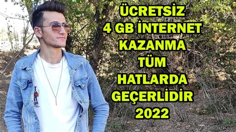 TÜM HATLARA BEDAVA HAFTALIK 4GB İNTERNET 2022 100 ÇALIŞIYOR KANITLI