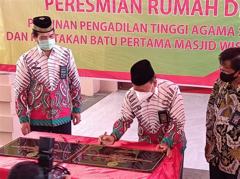 Peresmian Rumah Dinas Pimpinan Pta Semarang Dan Peletakan Batu Pertama
