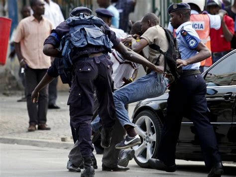 Luanda PolÍcia Angolana Impede ManifestaÇÃo Agride E Prende Jovens Página Global