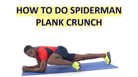 How To Do Spiderman Plank Crunch Exercise Youtube