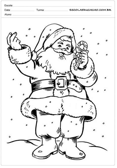 60 Desenhos De Papai Noel Para Colorir E Imprimir