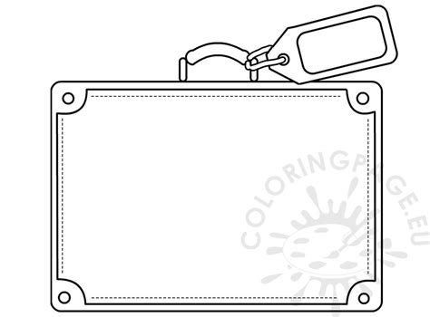 Download in under 30 seconds. Suitcase template coloring sheets - Coloring Page