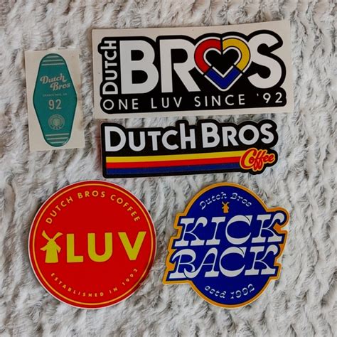 Dutch Bros Other Dutch Bros Large Collectible Stickers Poshmark