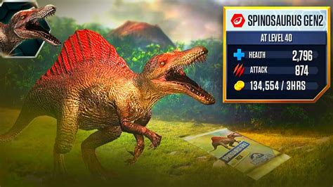 Tournament Spinosaurus Gen At Level Jurassic World The Game