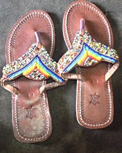leather and bead sandals from ghana africa sandals and flip flops