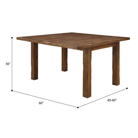 Wallace And Bay Dodson Brindled Pine 40 Dining Table With Self Storing