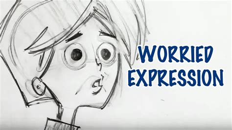 How To Draw Worried Expressions Step By Step Youtube