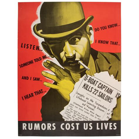 WWII Espionage, Lot of Four Propaganda Posters | Cowan's Auction House: The Midwest's Most ...