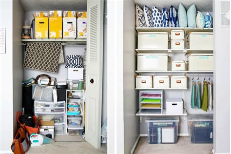 10 Organized Closet Before And Afters Craft Closet Organization Craft