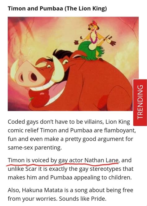Timon And Pumbaa The Lion King Trending Coded Gays Dont Have To Be Villains Lion King Comic