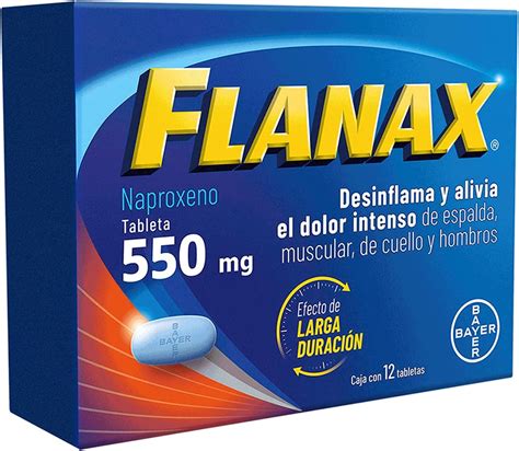 Flanax Tabletas 550 Mg 12 Piezas Amazon Com Mx Salud Y Cuidado