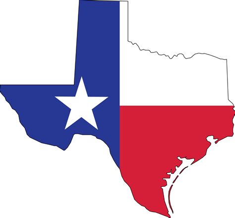Texas Map Outline Png Shape State Stencil Clip Art Tr