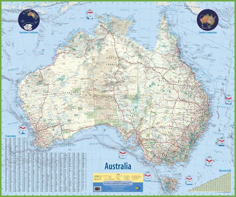 Map Of Australia With Towns 