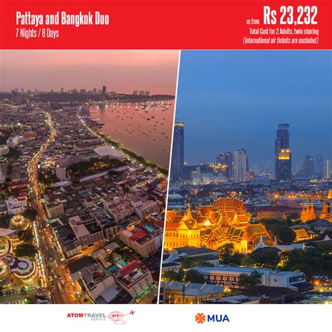 Pattaya And Bangkok Duo7n8d Atom Travel