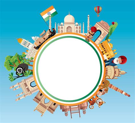 India Tourism Illustrations Royalty Free Vector Graphics And Clip Art