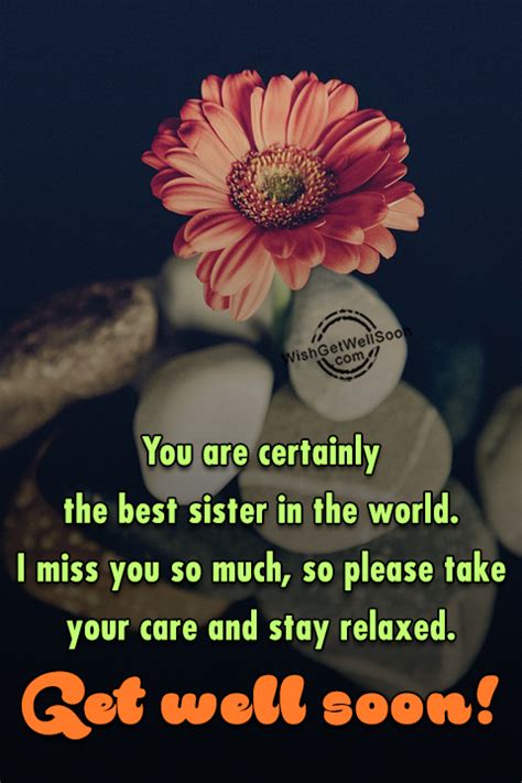Get Well Soon Wishes For Sister Pictures Images