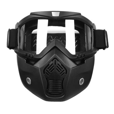 These are the best goggles for keeping your vision clear and your eyes focused on the road. Scorpion Stealth Goggle with Detachable Face Mask