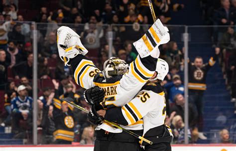 Watch Bruins Goaltender Linus Ullmark Scores Crazy Goal Into Empty Net