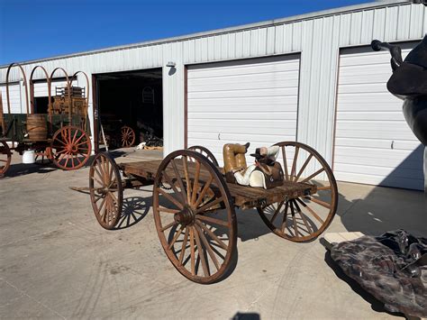 Sold Antique Flatbed Wood Wheel Wagon Doyles Wagons