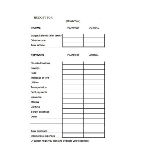 Budget Spreadsheet Template 12 Free Word Excel Pdf Documents Download